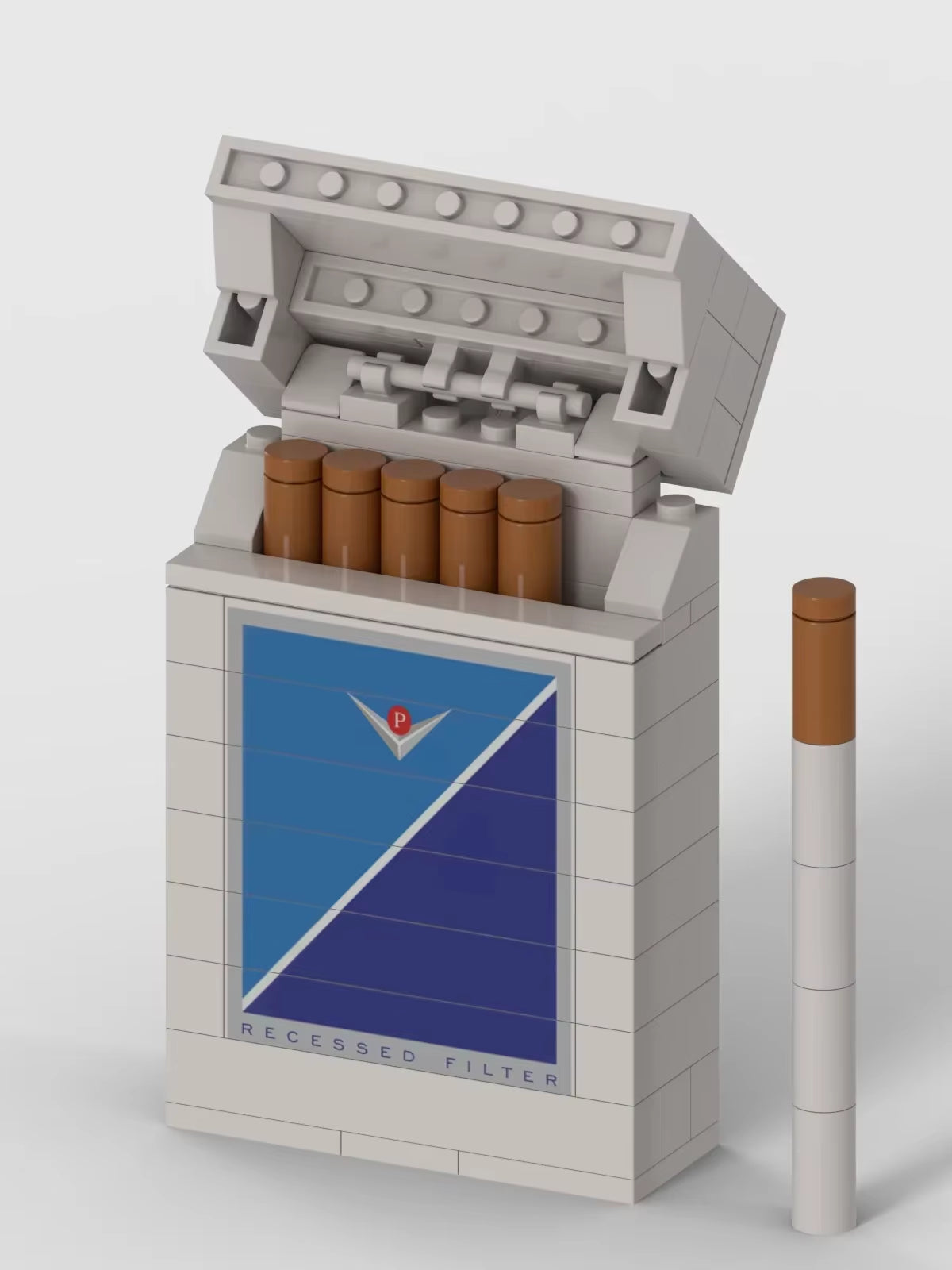 Factory YILI New Trend Design Simulation Cigarette Box Smoke Model Assembly Building Block DIY Toy as Personality Gift