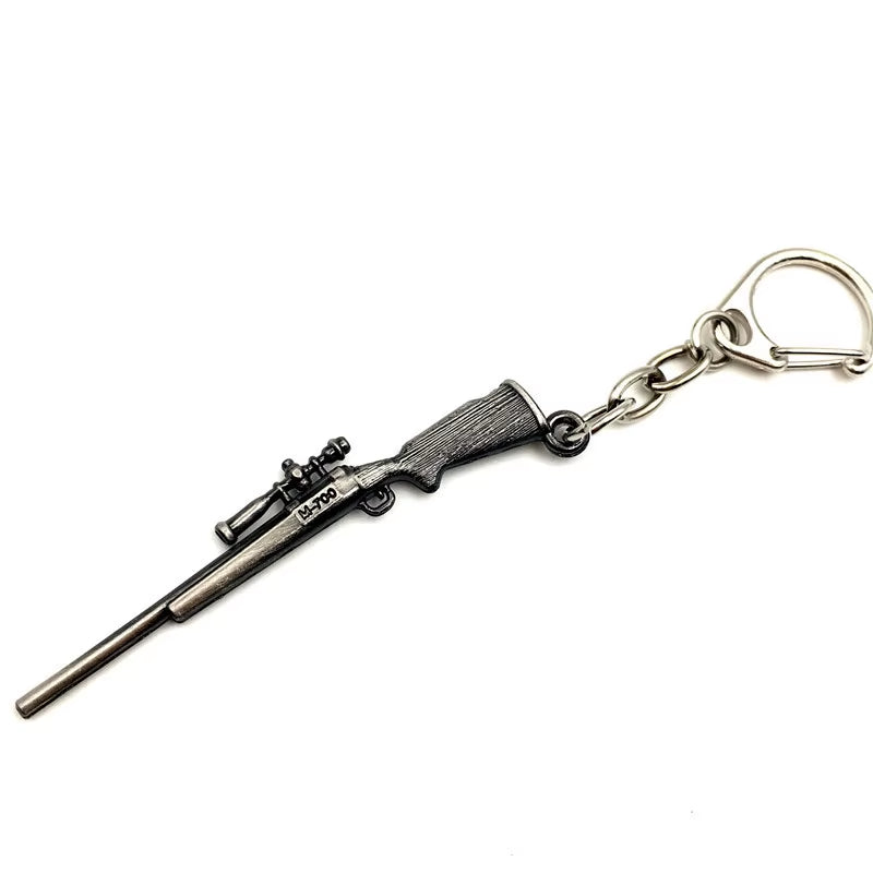 Fashion Creative Revolver Keychain Oil Drop Craft Small Gift Men Gun Keychain Metal Promotional Keychains