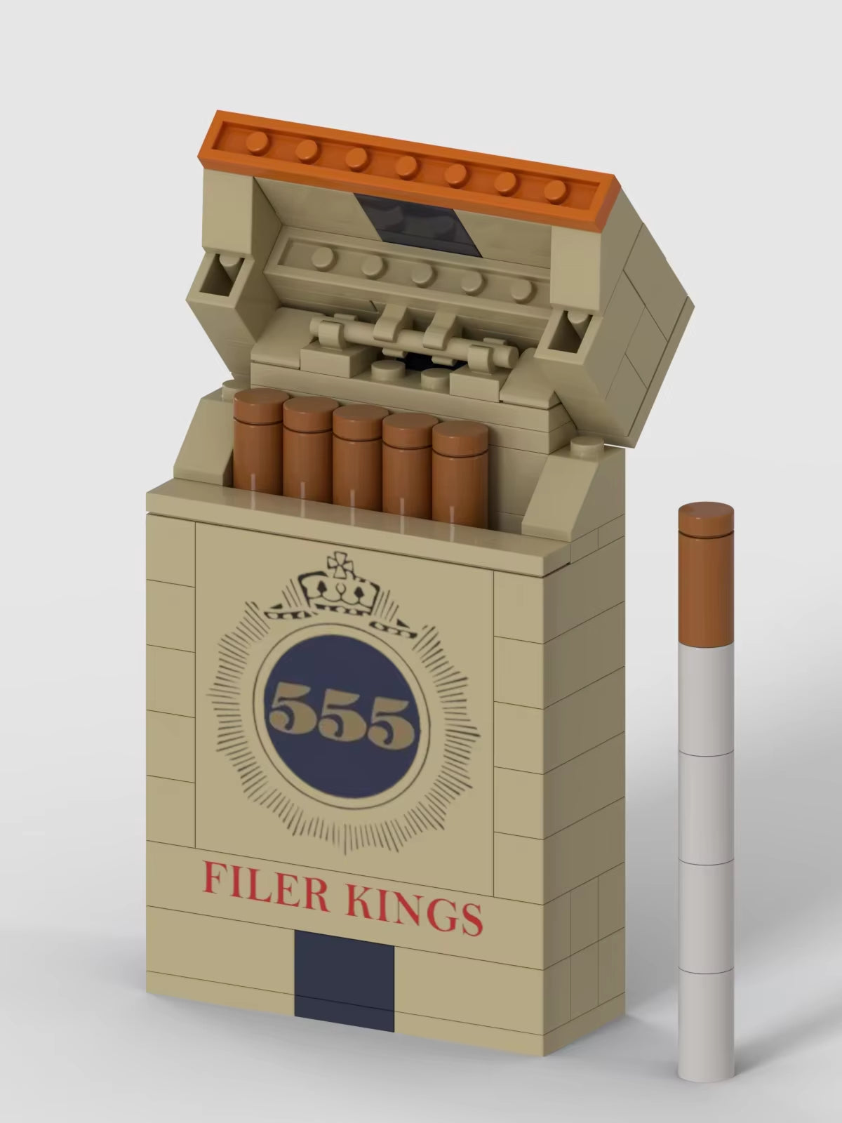 Factory YILI New Trend Design Simulation Cigarette Box Smoke Model Assembly Building Block DIY Toy as Personality Gift