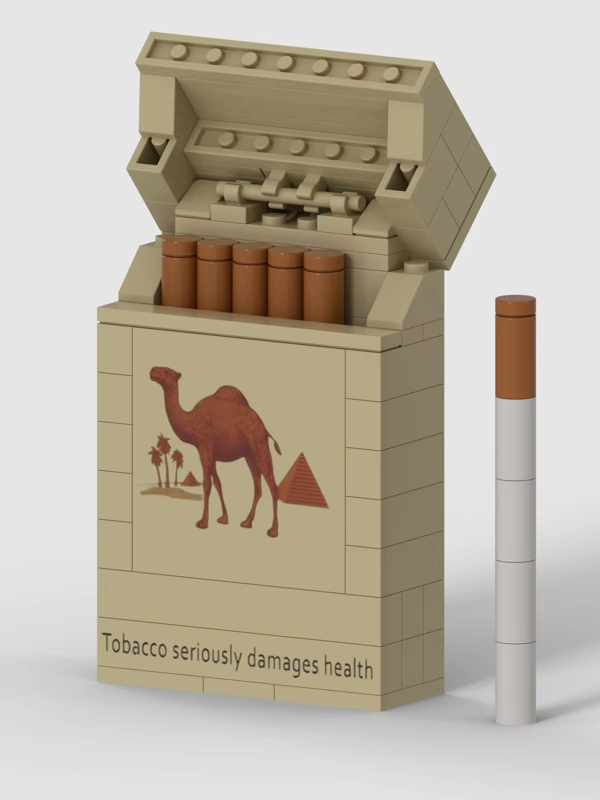 Factory YILI New Trend Design Simulation Cigarette Box Smoke Model Assembly Building Block DIY Toy as Personality Gift