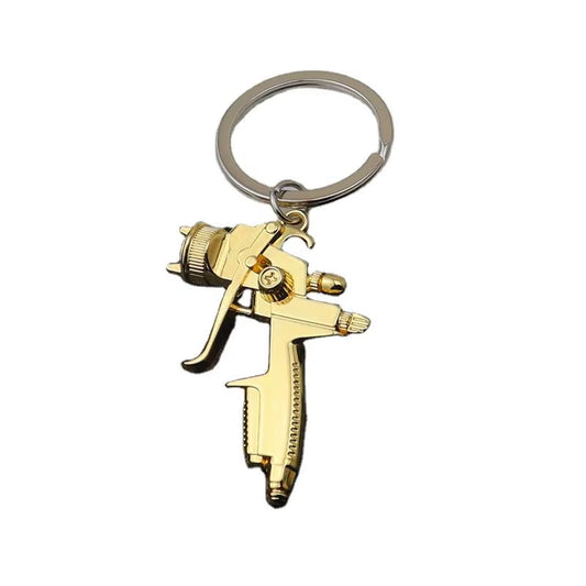 Mini 3D Alloy Spray Paint Painter Key Chain Ring Keychain with Truck Charm Gift