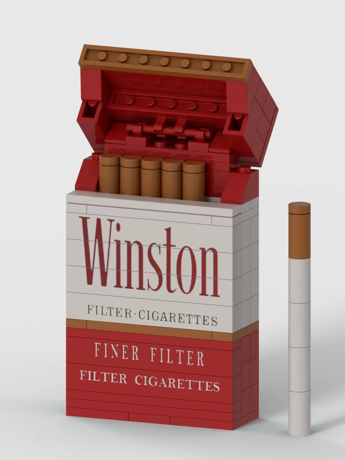 Factory YILI New Trend Design Simulation Cigarette Box Smoke Model Assembly Building Block DIY Toy as Personality Gift