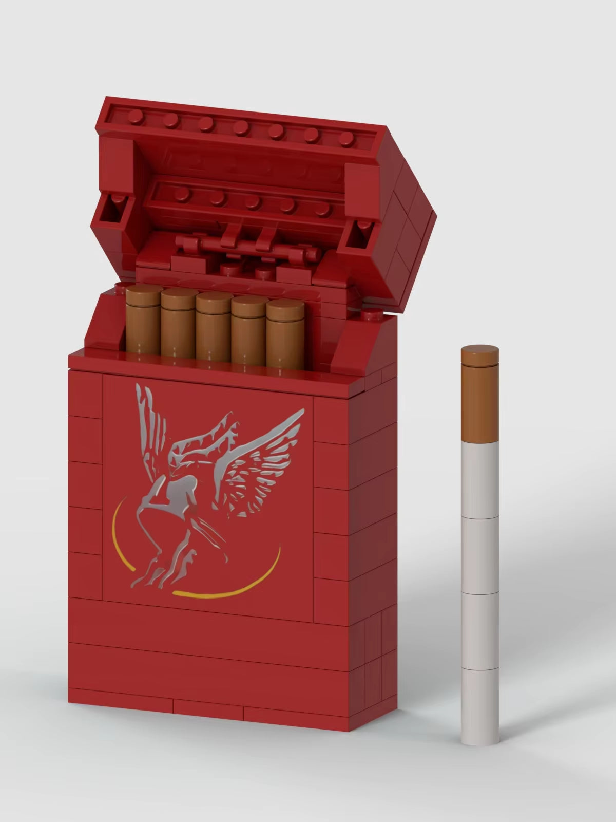 Factory YILI New Trend Design Simulation Cigarette Box Smoke Model Assembly Building Block DIY Toy as Personality Gift